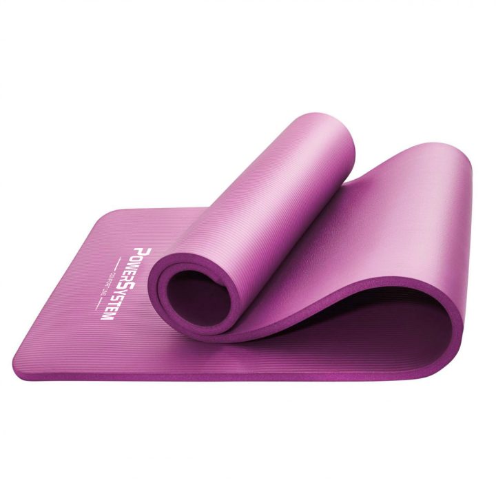 Килимок для йоги та фітнесу Power System PS-4017 NBR Fitness Yoga Mat Plus Pink (180х61х1) - Зображення 3