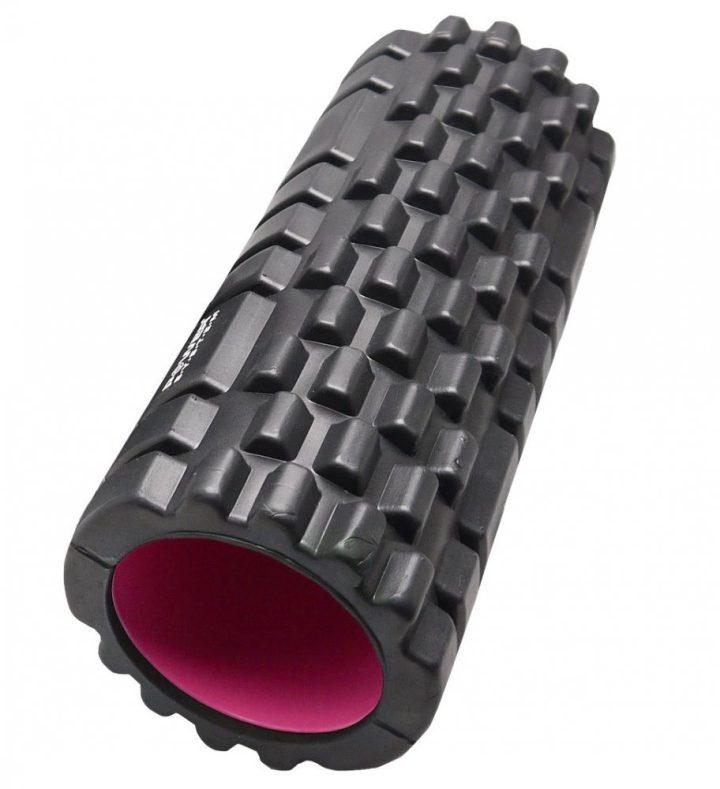 Масажний ролик (роллер) Power System PS-4050 Fitness Foam Roller Black/Pink (33x15см.) - Зображення 2