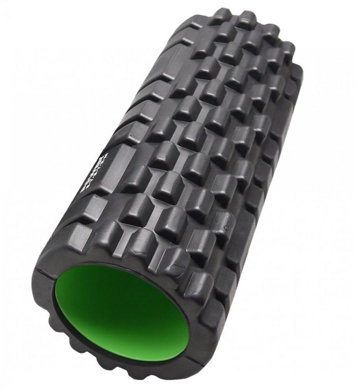 Масажний ролик (роллер) Power System PS-4050 Fitness Foam Roller Black/Green (33x15см.) - Зображення 2