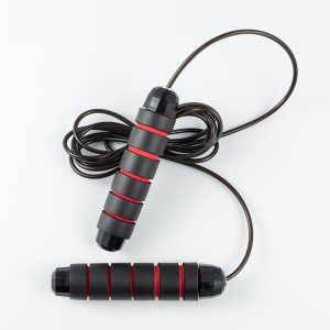 Скакалка швидкісна PowerPlay 4210 Power Weighted Jump Rope Чорна (2,7m.) - Зображення 5