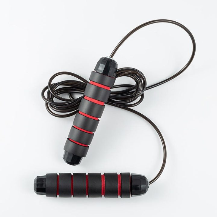 Скакалка швидкісна PowerPlay 4210 Power Weighted Jump Rope Чорна (2,7m.) - Зображення 5