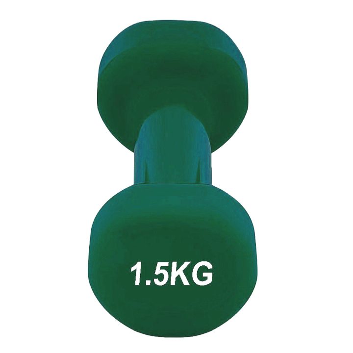 Гантель вінілова PowerPlay 4125 Achilles 2*1,5 кг. Зелені (2шт.) - Зображення 5