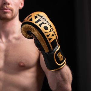 Боксерські рукавиці Phantom APEX Elastic Gold 16 унцій (капа в подарунок) - Зображення 5