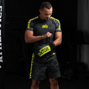Боксерські рукавиці Phantom APEX Elastic Neon Black/Yellow 14 унцій (Бинти 4м. в подарунок) - Зображення 7