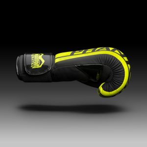 Боксерські рукавиці Phantom APEX Elastic Neon Black/Yellow 12 унцій (Бинти 4м. в подарунок) - Зображення 3