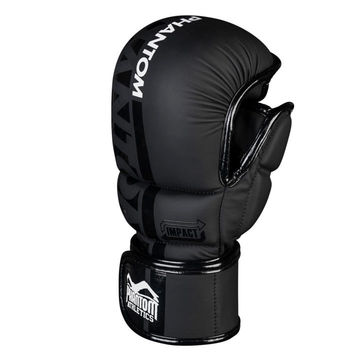 Рукавиці для ММА Phantom APEX Sparring Black S/M (капа в подарунок) - Зображення 2