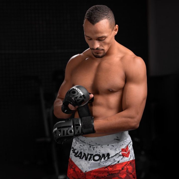 Рукавиці для ММА Phantom APEX Sparring Black S/M (капа в подарунок) - Зображення 9