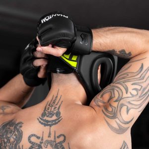 Боксерський шолом Phantom APEX Full Face Neon One Size Black/Yellow (капа в подарунок) - Зображення 8