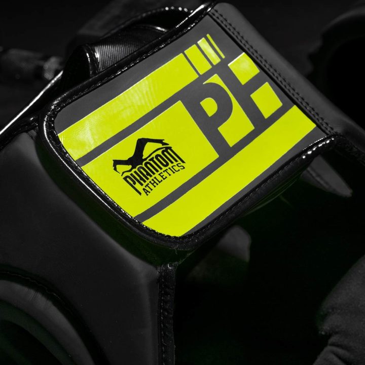 Боксерський шолом Phantom APEX Full Face Neon One Size Black/Yellow (капа в подарунок) - Зображення 4