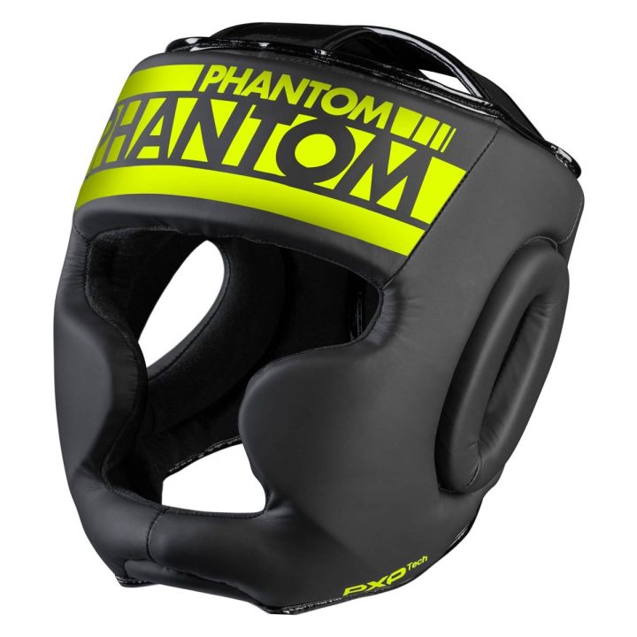 Боксерський шолом Phantom APEX Full Face Neon One Size Black/Yellow (капа в подарунок) - Зображення 2