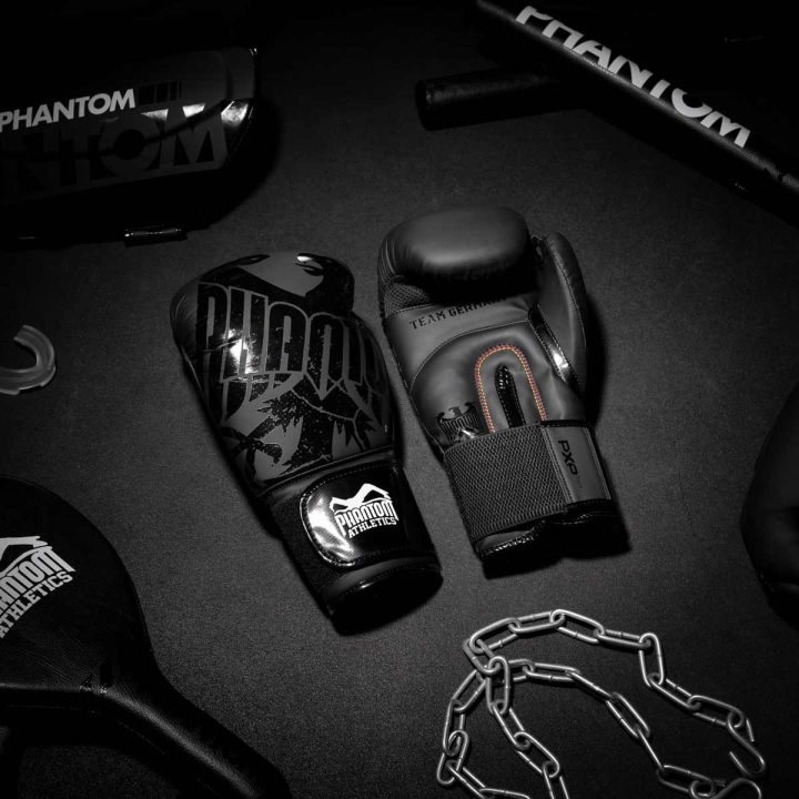 Боксерські рукавиці Phantom Germany Eagle Black 12 унцій (Бинти 4м. в подарунок) - Зображення 10