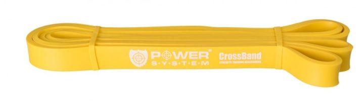 Еспандер-петля (гумка для фітнесу і кроссфіту) Power System PS-4051 CrossFit Level 1 Yellow (опір 4-25 кг) - Зображення 3