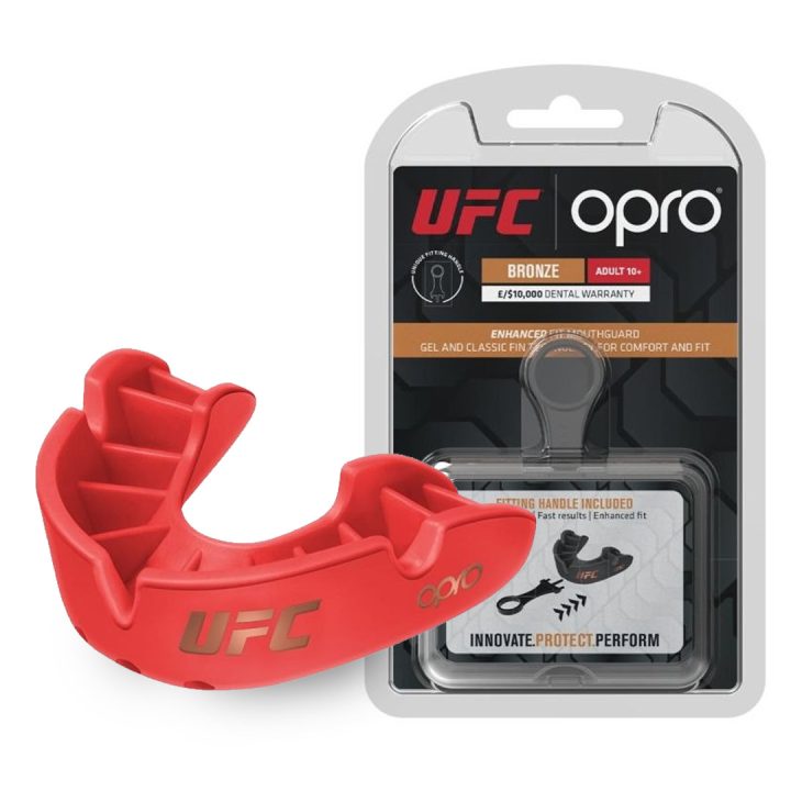 Капа OPRO Bronze UFC дитяча (вік до 10) Red (ufc.102513002) - Зображення 9