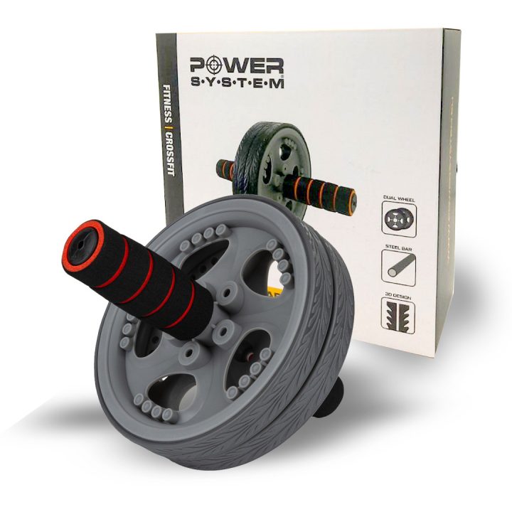 Колесо для преса Power System PS-4042 Dual-Core Ab Wheel Grey/Black - Зображення 3