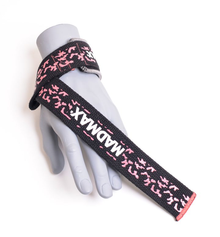 Лямки для тяги MadMax Camo Power Wrist Straps Camo/Pink - Зображення 3