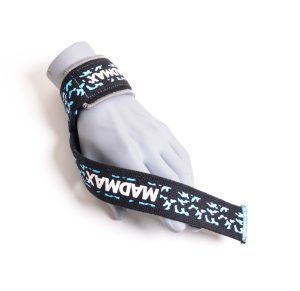 Лямки для тяги MadMax Camo Power Wrist Straps Camo/Light Blue - Зображення 3