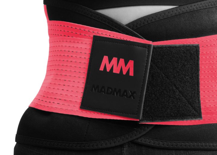 Пояс компресійний MadMax MFA-277 Slimming belt Black/rubine red M - Зображення 3