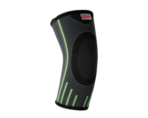 Компресійний налокітник MadMax MFA-283 3D Compressive elbow support Dark grey/Neon green S - Зображення 1