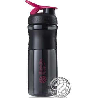 Шейкер спортивний (пляшка) BlenderBottle SportMixer Flip 28oz/820ml Black/Pink - Зображення 2