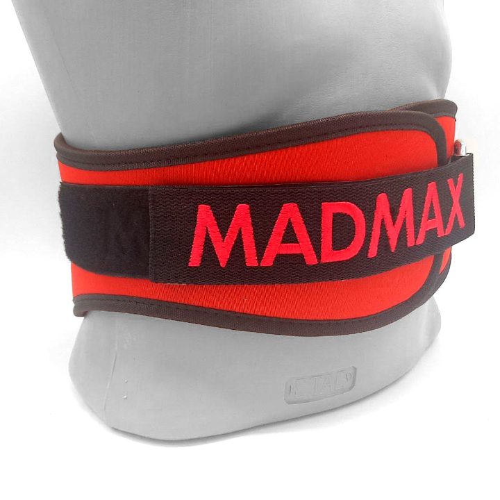 Пояс для важкої атлетики MadMax MFB-421 Simply the Best неопреновий Red XL - Зображення 5