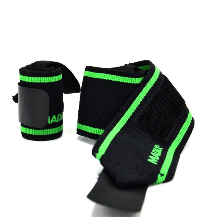 Кистьові бинти MadMax MFA-298 Wrist Wraps 18" Black/Green (пара) - Зображення 5