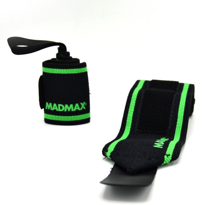 Кистьові бинти MadMax MFA-298 Wrist Wraps 18" Black/Green (пара) - Зображення 4