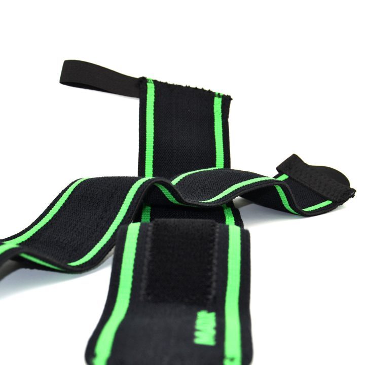 Кистьові бинти MadMax MFA-298 Wrist Wraps 18" Black/Green (пара) - Зображення 6