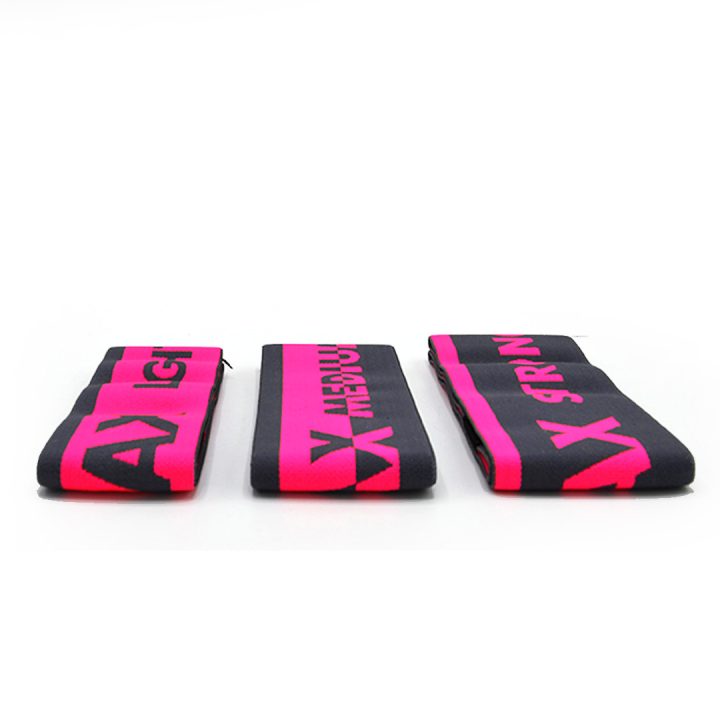 Набір тканевих гумок для фітнесу та спорту MadMax MFA-305 Hiploop set 3 pcs. Grey/Pink - Зображення 6