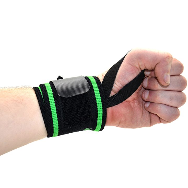 Кистьові бинти MadMax MFA-298 Wrist Wraps 18" Black/Green (пара) - Зображення 8