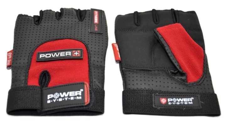 Рукавички для фітнесу Power System PS-2500 Power Plus Black/Red XS - Зображення 2