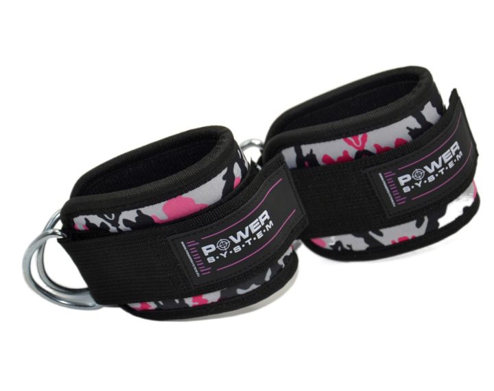 Манжети на щиколотку Power System PS-3470 Ankle Strap Camo Pink/Black - Зображення 5