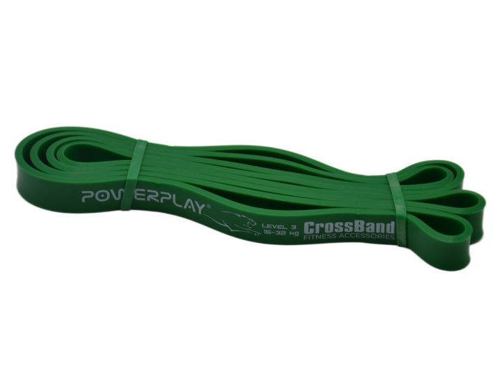 Еспандер-петля (гумка для фітнесу і кроссфіту) PowerPlay 4115 Power Band Зелена (16-32kg) - Зображення 4