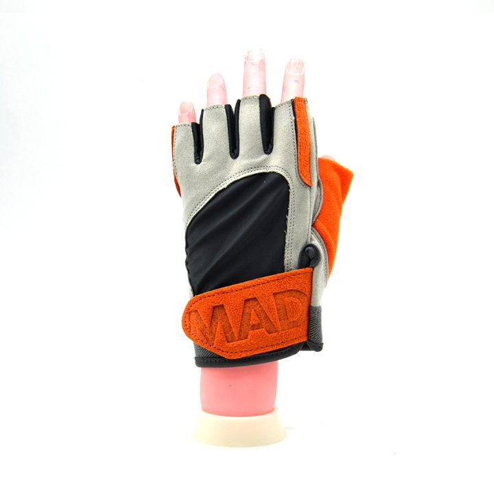 Рукавички для фітнесу MadMax MFG-850 Crazy Grey/Orange M - Зображення 2