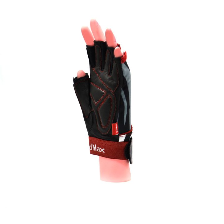 Рукавички для фітнесу MadMax MFG-911 Nine-eleven Zebra B&W zebra M - Зображення 6