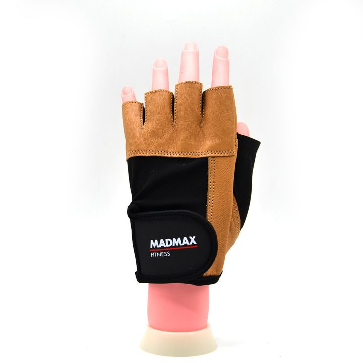 Рукавички для фітнесу MadMax MFG-444 Fitness Brown M - Зображення 2