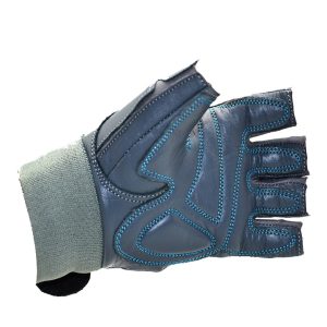 Рукавички для фітнесу MadMax MFG-921 Voodoo Mid grey/light blue S - Зображення 3