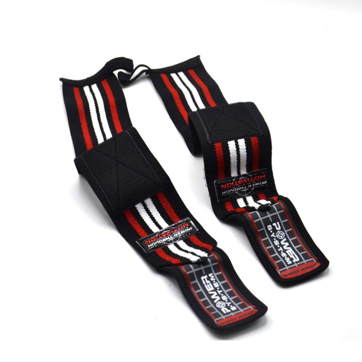 Бинти для зап'ясть (кистьові бинти) Power System PS-3500 Wrist Wraps Red/Black (пара) - Зображення 2