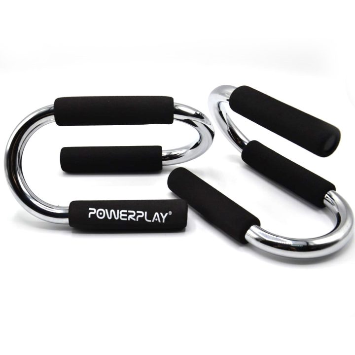 Упори для віджимань PowerPlay 4318 Push-Up Bars Stell металеві (S-подібні) - Зображення 2