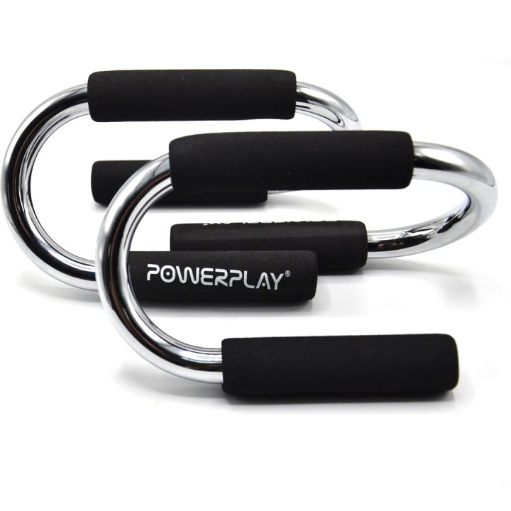 Упори для віджимань PowerPlay 4318 Push-Up Bars Stell металеві (S-подібні) - Зображення 3
