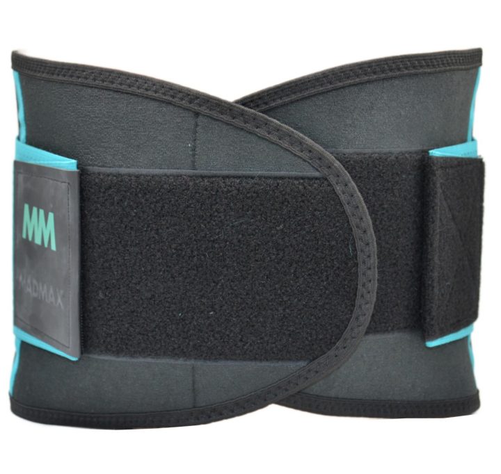 Пояс компресійний MadMax MFA-277 Slimming belt Black/turquoise M - Зображення 3