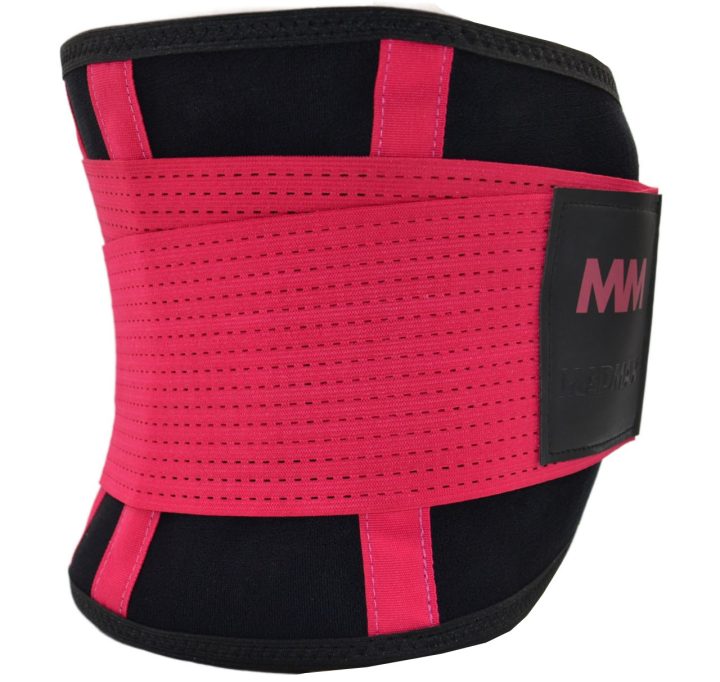 Пояс компресійний MadMax MFA-277 Slimming belt Black/rubine red M - Зображення 2