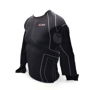 Термокофта (лонгслів) X TECH Maglia Race 3 Munica Lunga  giroc Nero L/XL Чорна - Зображення 7