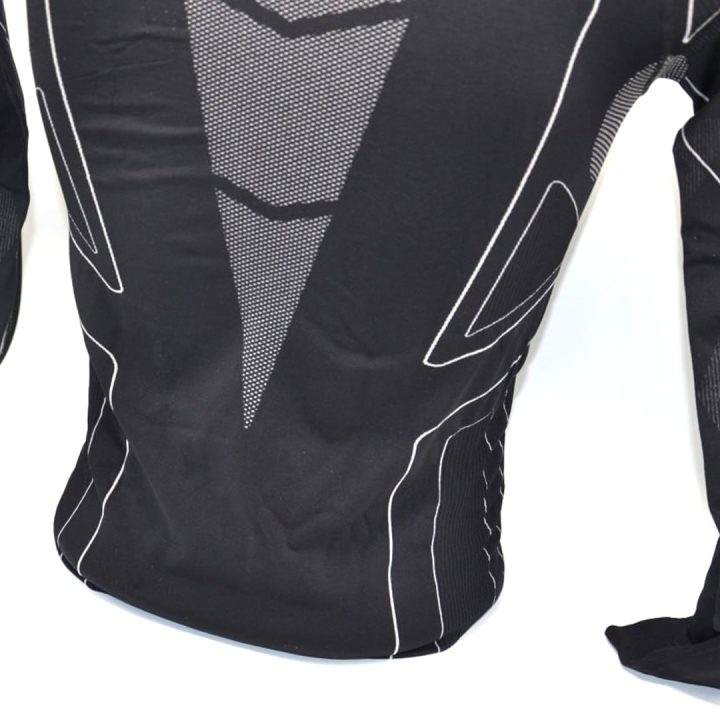 Термокофта (лонгслів) X TECH Maglia Race 3 Munica Lunga giroc Nero XXL/XXXL Чорна - Зображення 7