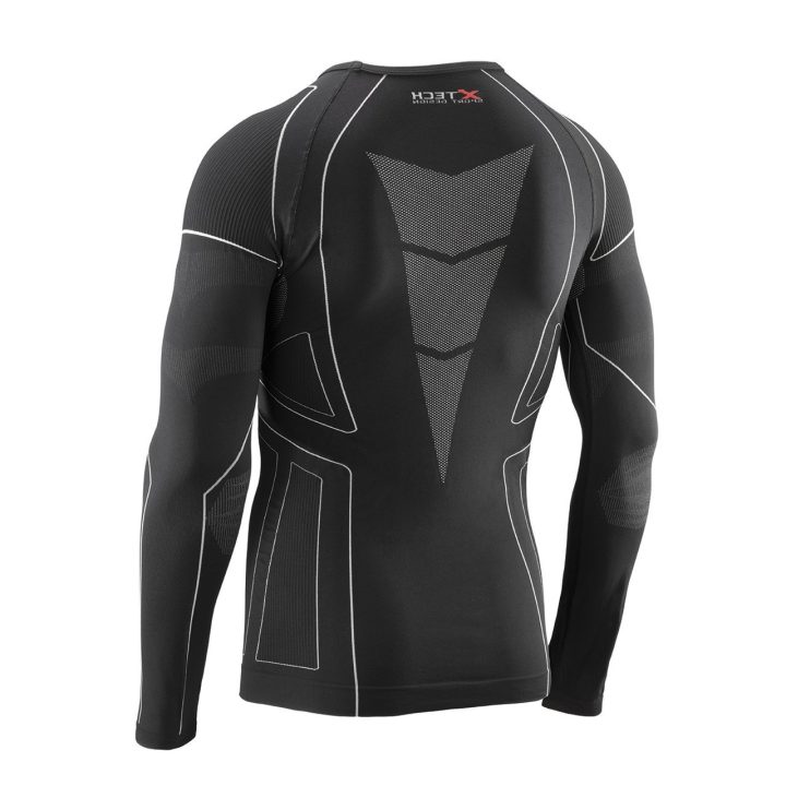 Термокофта (лонгслів) X TECH Maglia Race 3 Munica Lunga giroc Nero XXL/XXXL Чорна - Зображення 5