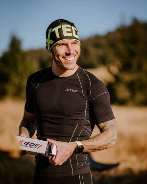 Термокофта з комірцем (лонгслів) X TECH Maglia Race 3 Munica Lunga  lupetto Nero L/XL Чорна - Зображення 9
