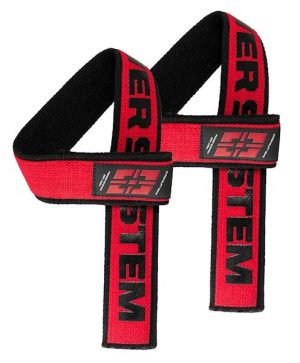 Лямки для тяги Power System PS-3401 Lifting Straps Duplex Black/Red - Зображення 1