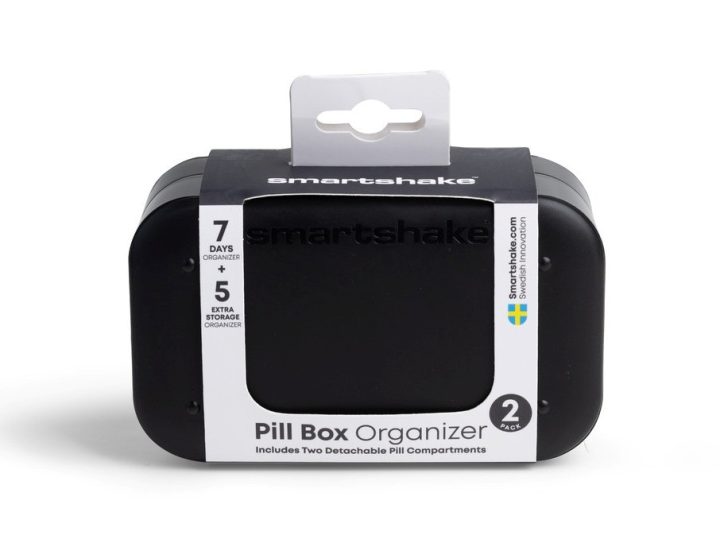 Таблетниця Smartshake Pillbox Organiser 2-pack Black - Зображення 2
