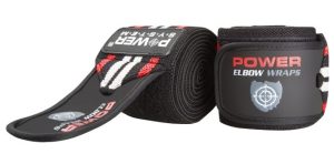 Бинти на лікоть Power System PS-3600 Elbow Wraps Red/Black(пара) - Зображення 1