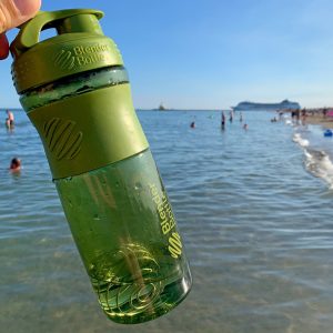 Шейкер спортивний (пляшка) BlenderBottle SportMixer Flip 28oz/820ml Moss Green - Зображення 8