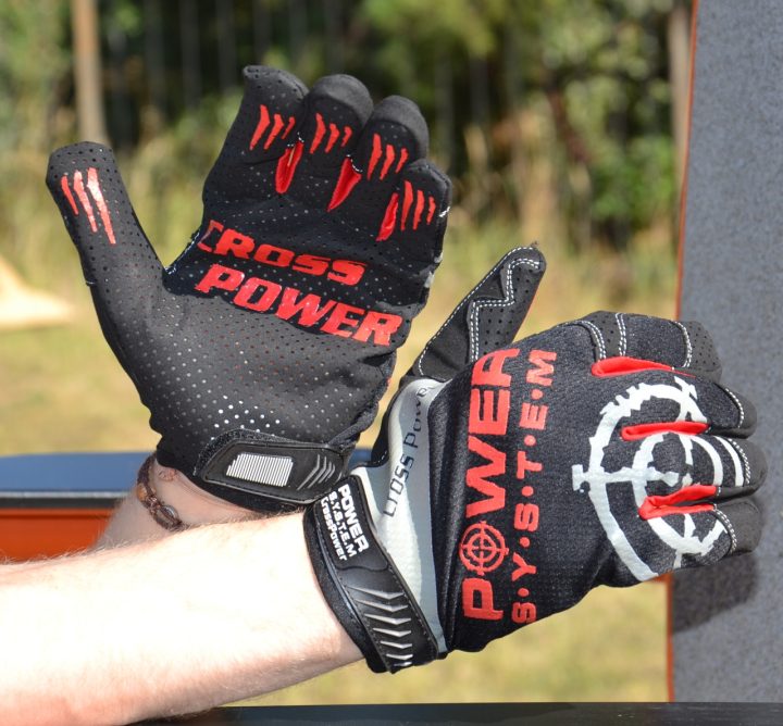 Рукавички для кросфіту з довгим пальцем Power System PS-2860 Cross Power Black/Red L - Зображення 7